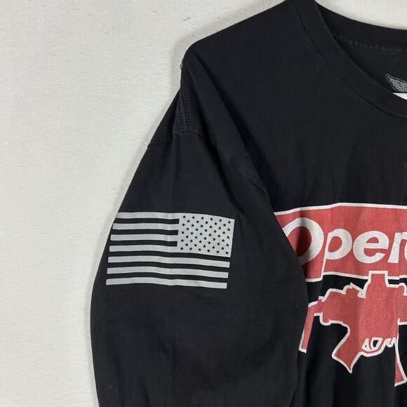 We the People Operator Long Sleeve Tshirt Mens 2XL Black Made in USA LEO Police - Picture 6 of 12